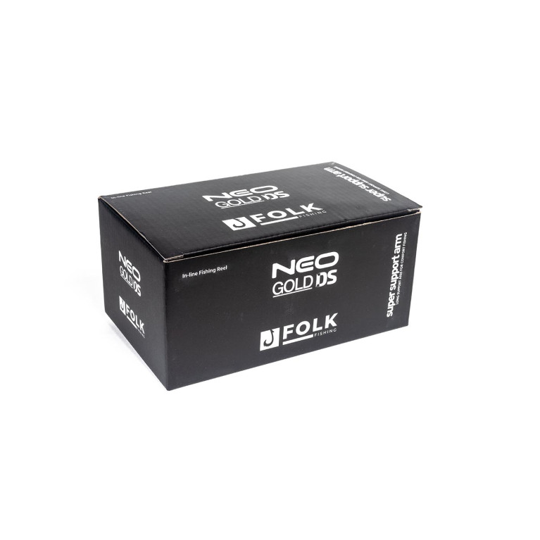 NEO Gold + доп.шпуля MAX DRAG: 4.0 KG. 7 + 1 подшипник. Масса: 204 г.  2.5:1.