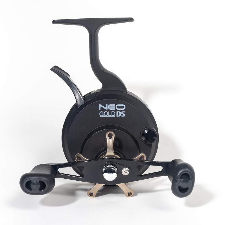 NEO Gold + доп.шпуля MAX DRAG: 4.0 KG. 7 + 1 подшипник. Масса: 204 г.  2.5:1.